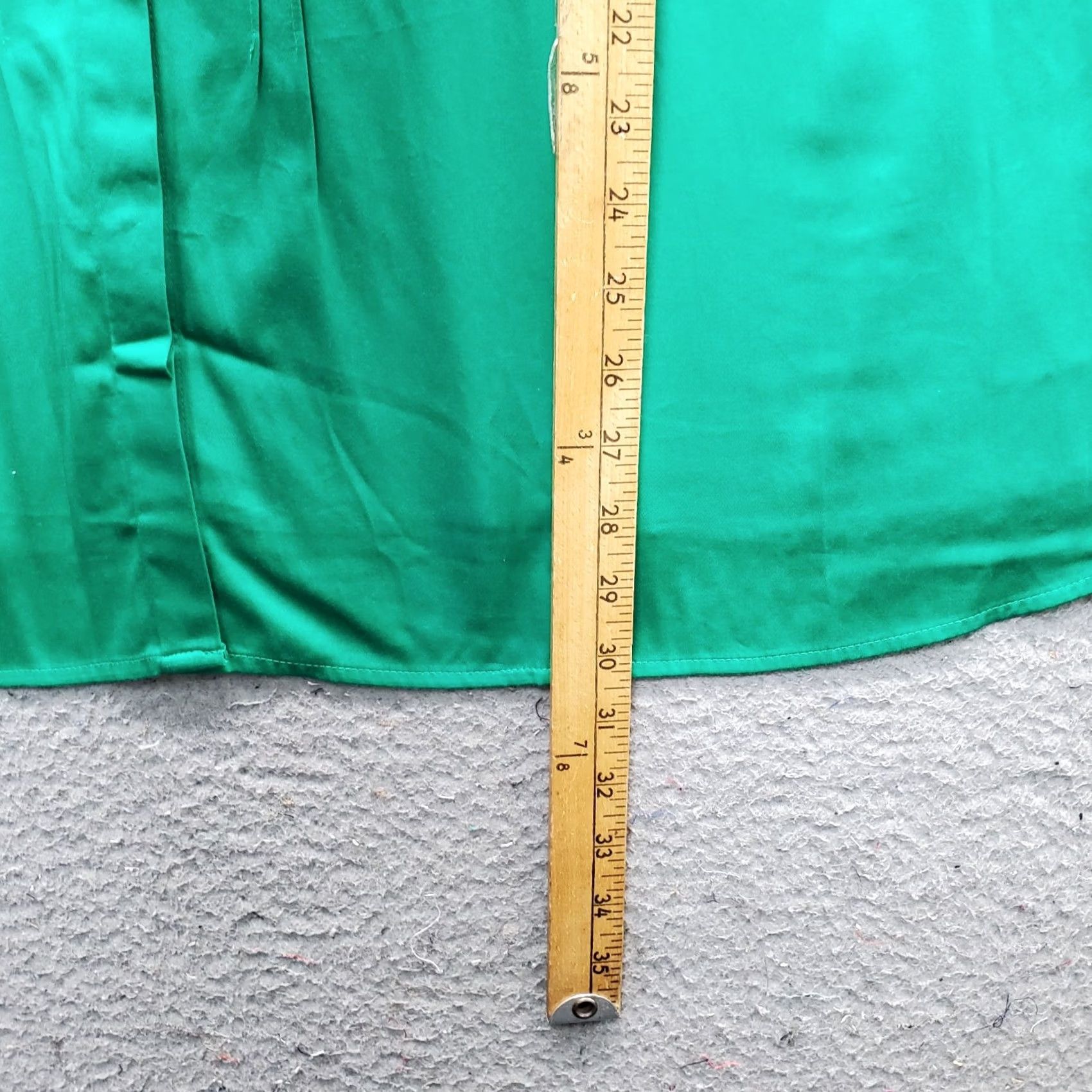 Vintage Catherines Tunic Shirt Womens 3X Green Textured Pintuck 3/4 Sleeve Button-Up Size XXL / US 16-18 / IT 52-54 - 3 Thumbnail