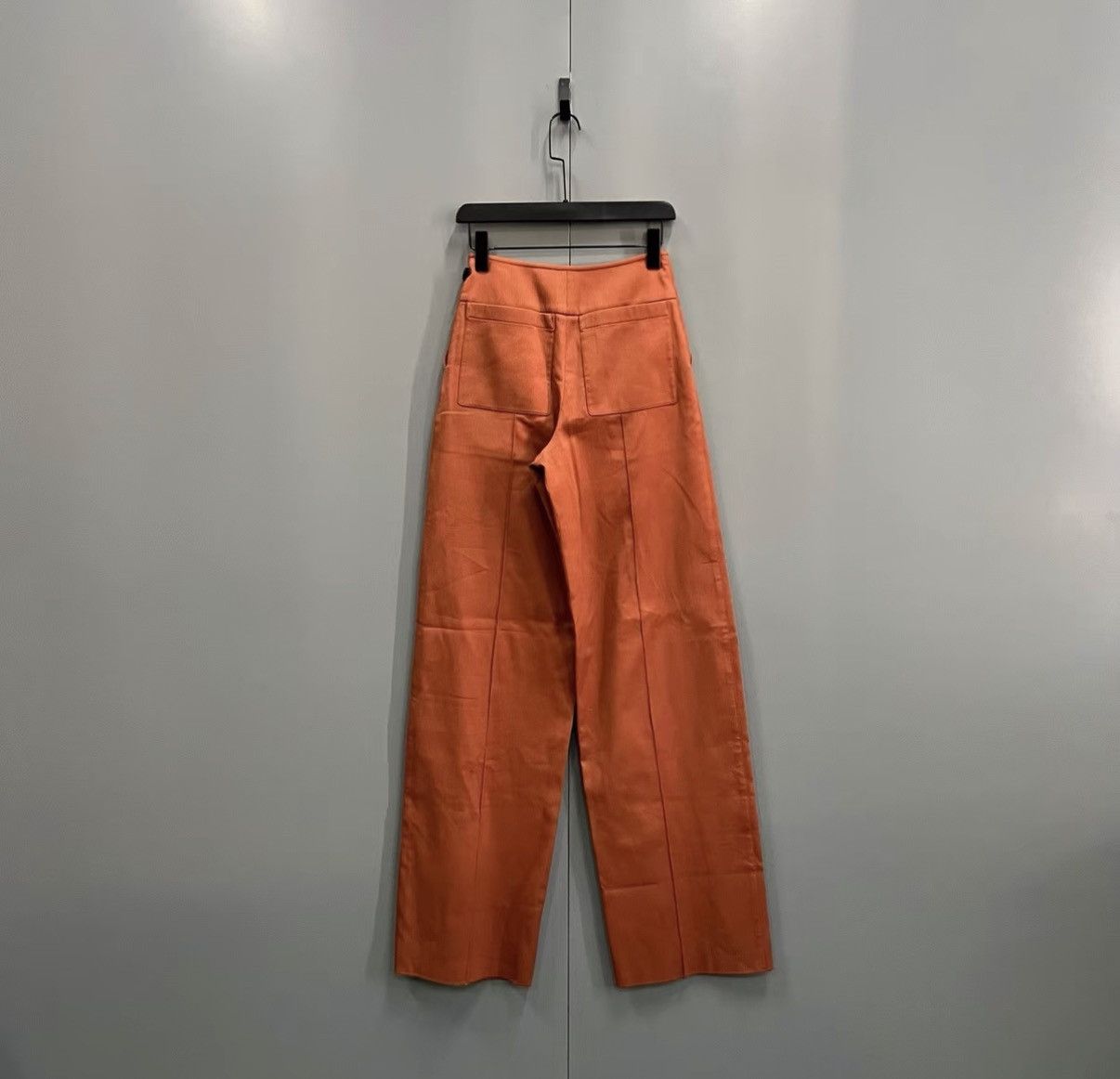 Hermes HERMES Orange Wide-Leg Pants J41 Size 24" / US 00 / IT 34 - 2 Thumbnail
