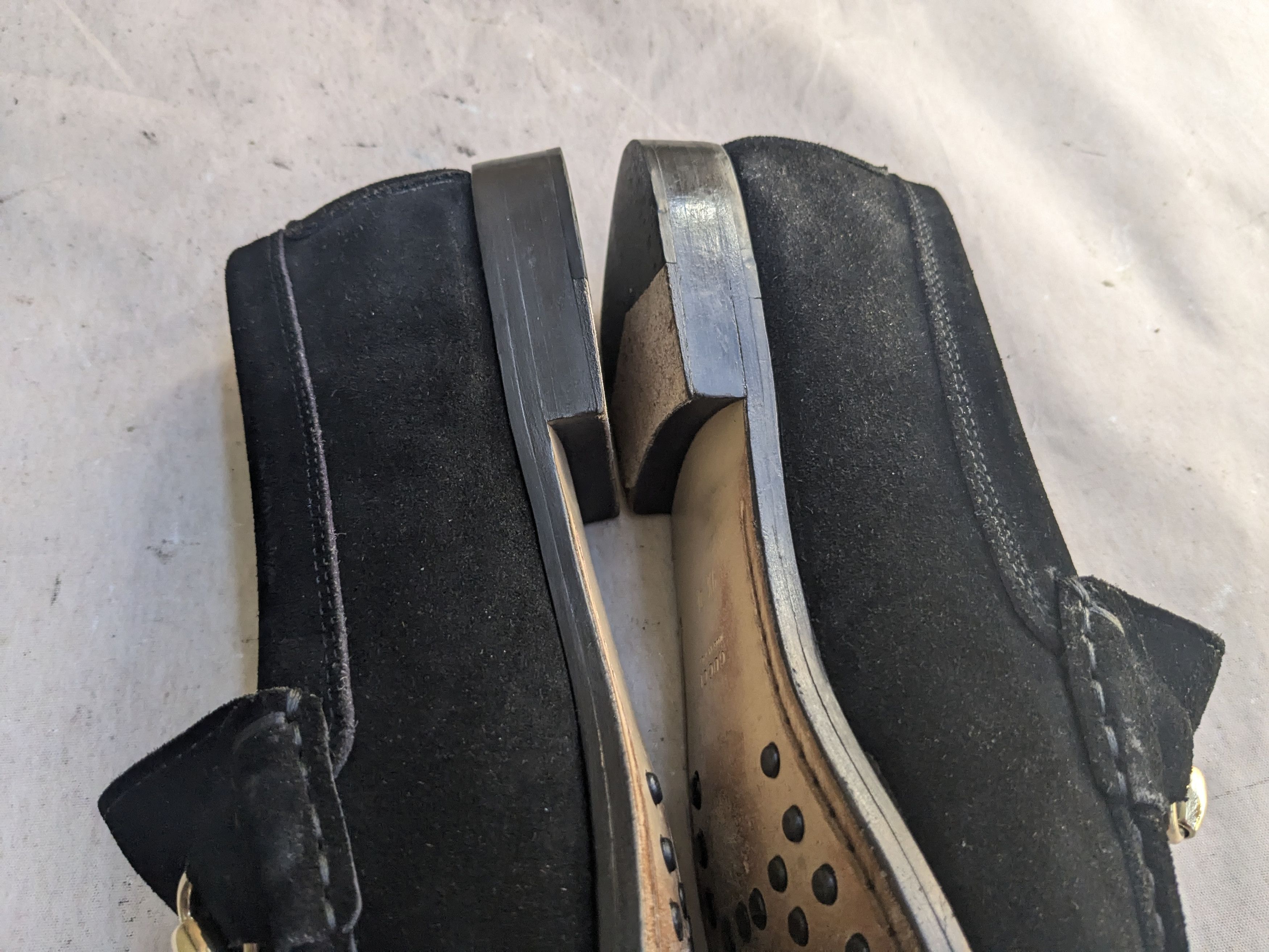 Gucci Horsebit Loafers Black 10 Snaffle Bit Suede