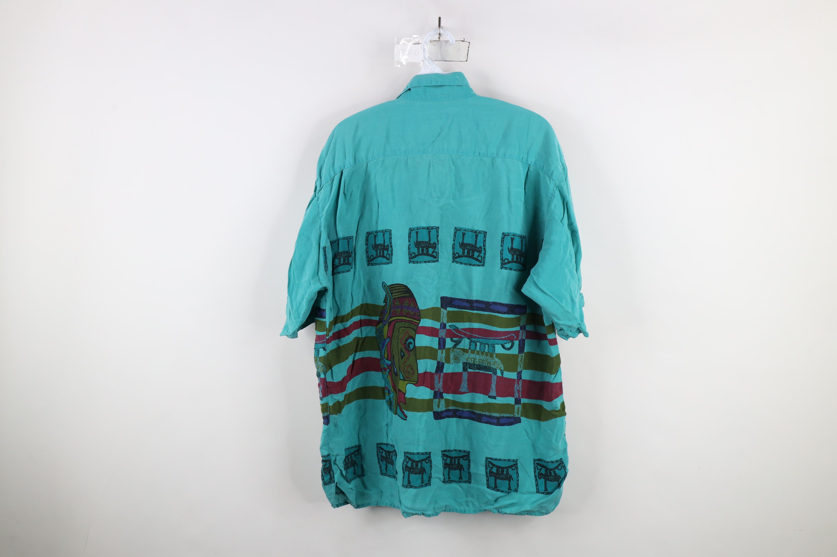 Vintage Vintage 90s Streetwear Collar Tribal Cave Art Button Shirt Size US M / EU 48-50 / 2 - 13 Thumbnail