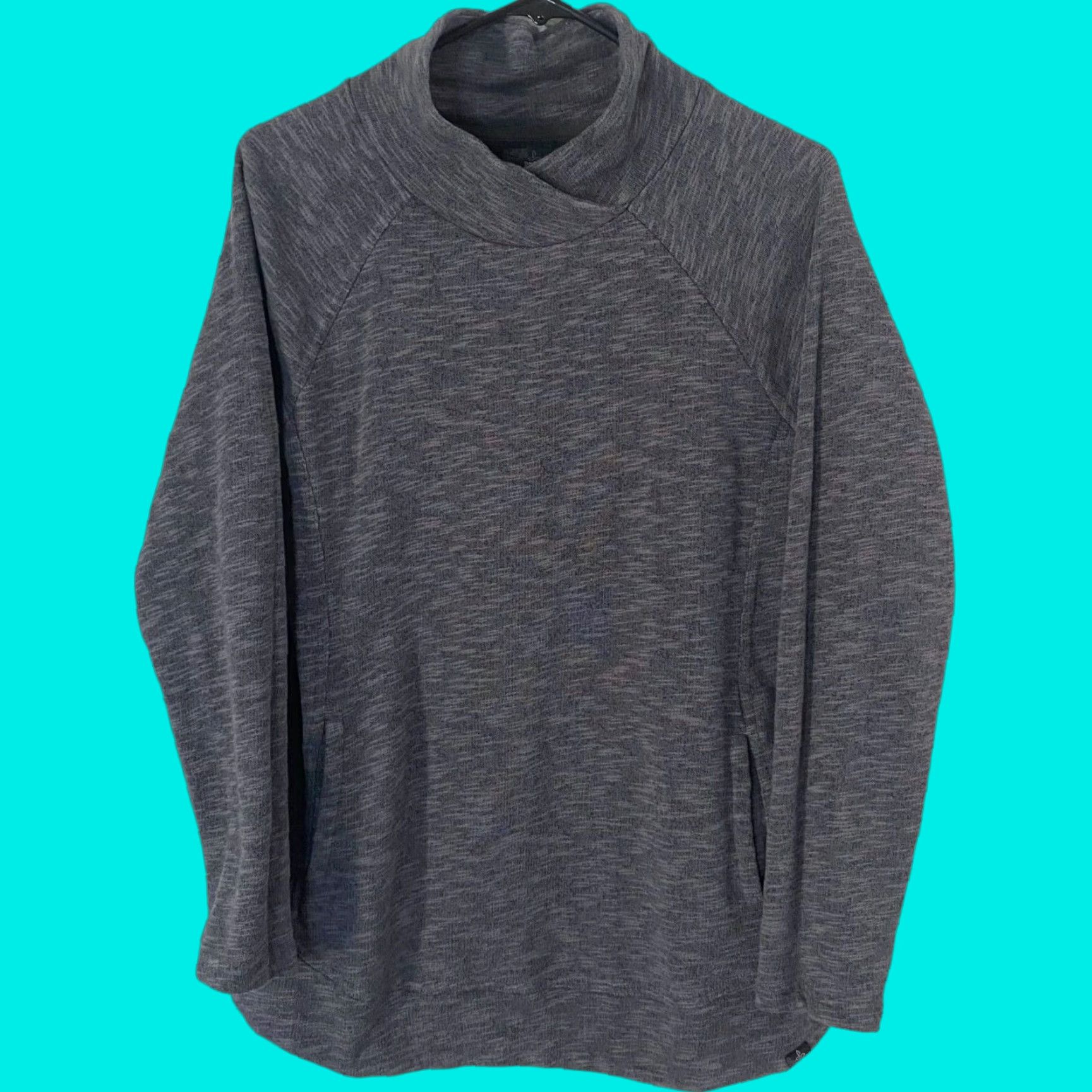 Prana prAna Tunic Women's Small Long-Sleeve Cowl-Neck Pullover Gray Size S / US 4 / IT 40 - 1 Thumbnail