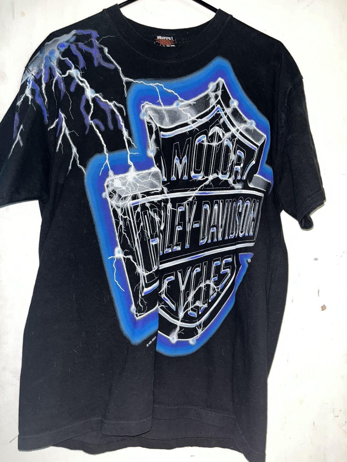 Harley Davidson Vintage Lightning Harley Davidson Tee Size US L / EU 52-54 / 3 - 1 Thumbnail
