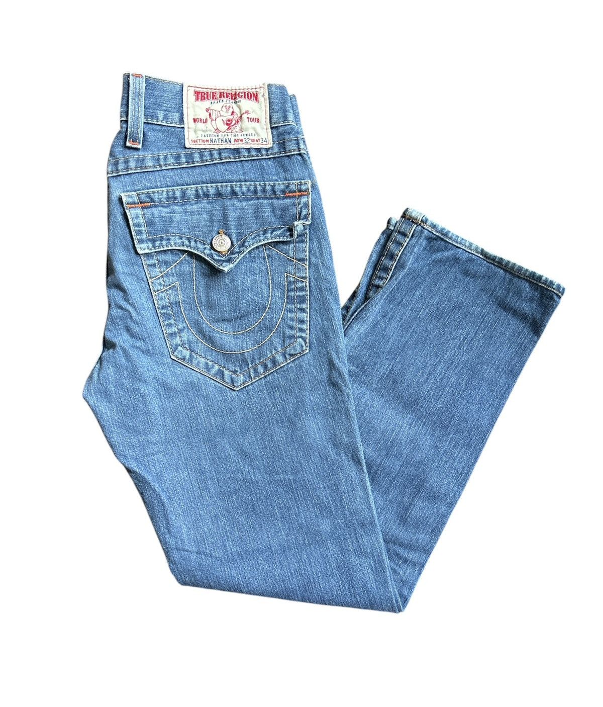 True Religion × Vintage True Religion Nathan Relaxed Straight Made in USA Size 32x34 Size US 32 / EU 48 - 1 Thumbnail