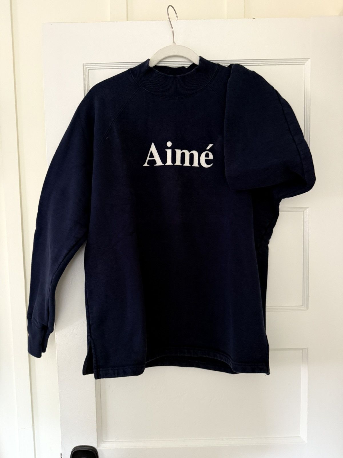Aime Leon Dore Aime Leon Dore Navy Terry Mockneck Sweatshirt Size US M / EU 48-50 / 2 - 3 Thumbnail
