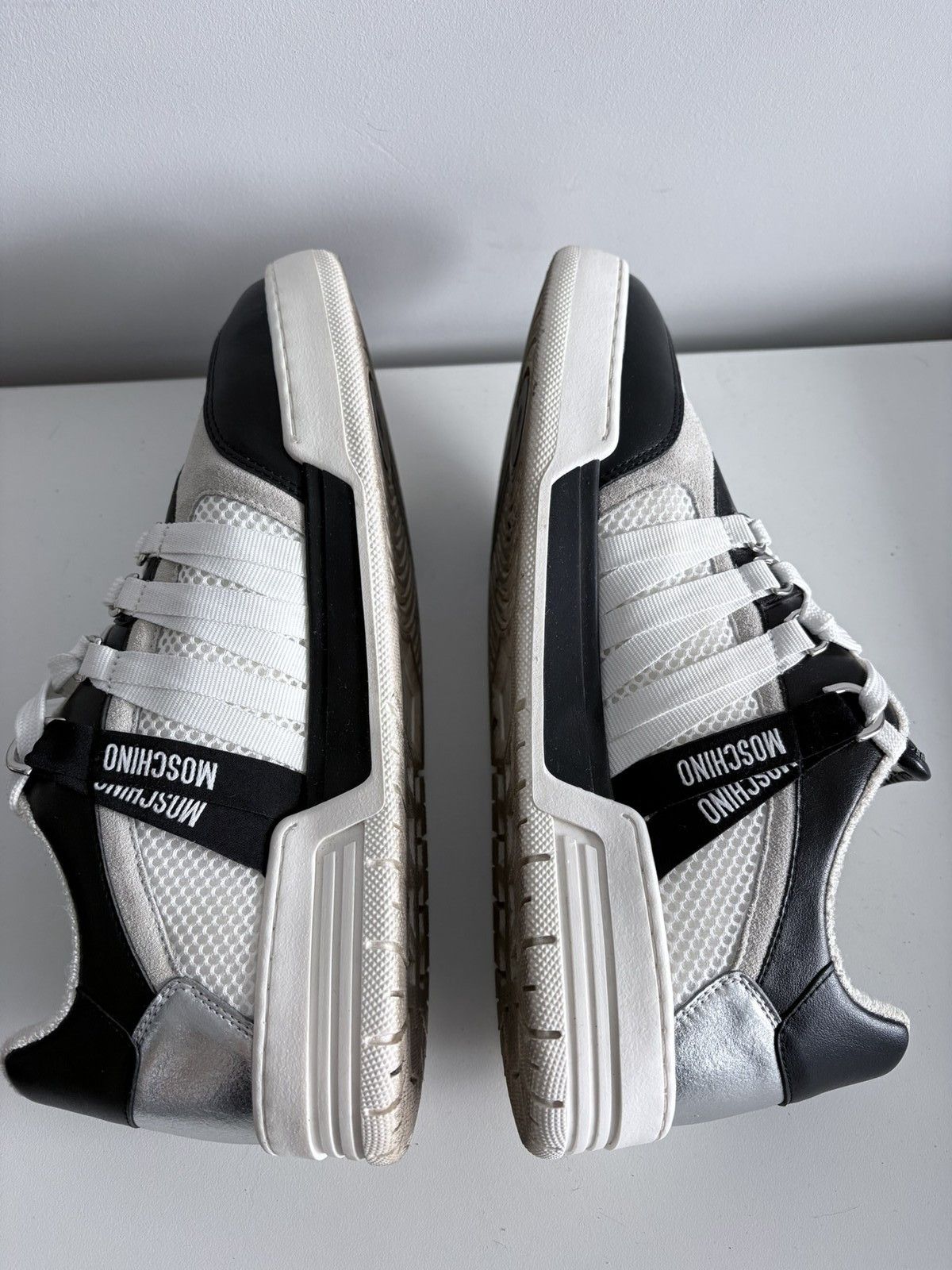 Moschino Moschino sneakers men's designer leather size 43 Size US 10 / EU 43 - 6 Thumbnail