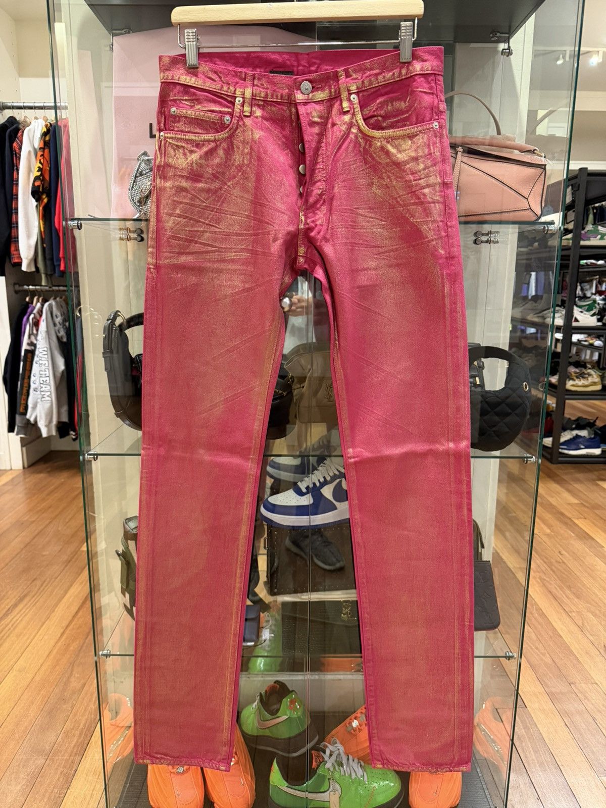 Dior Dior ‘planisphere’ Denim Jeans - Pink Size US 31 - 1 Thumbnail