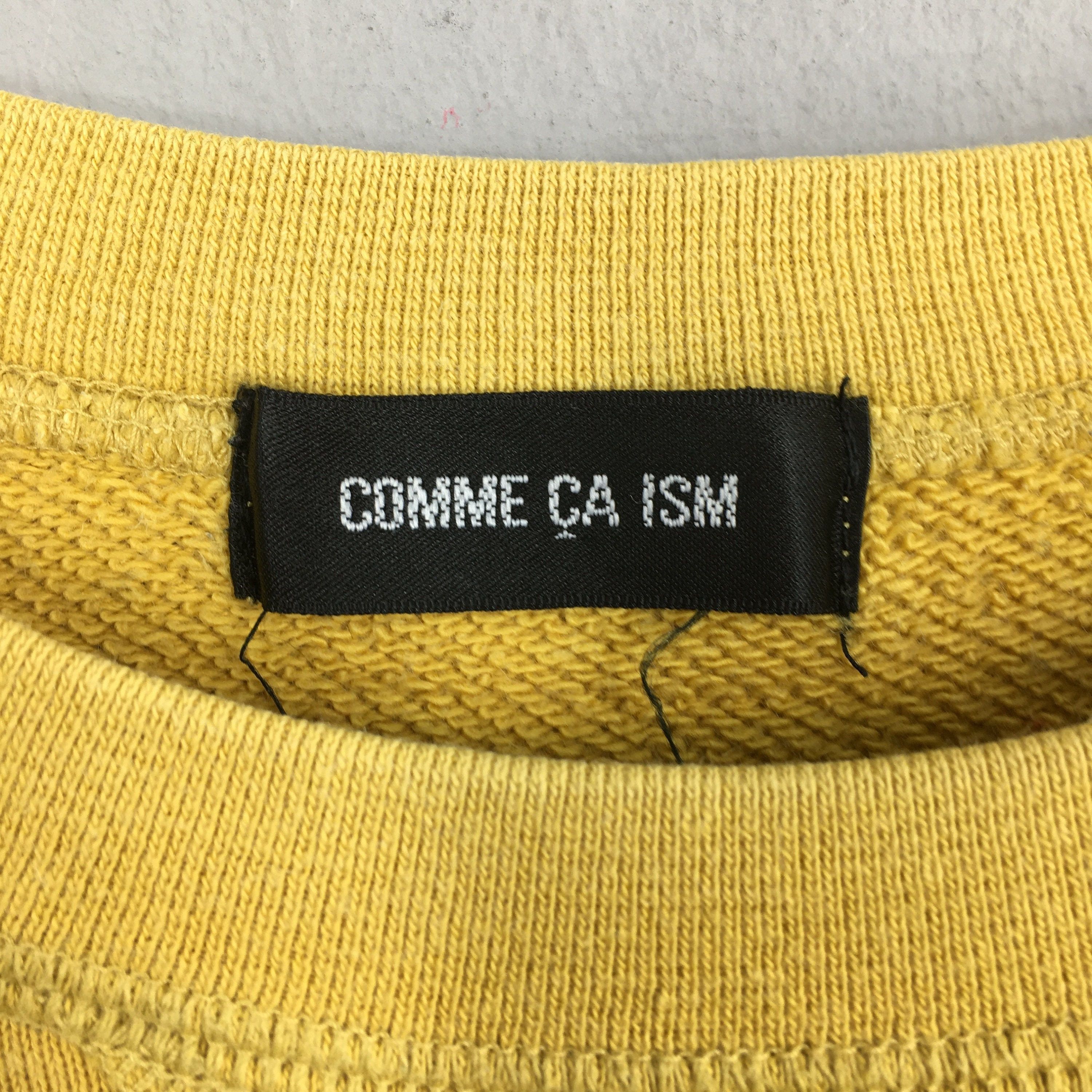 Comme Ca Ism × Designer Vintage Comme Ca Du Mode Yellow Sweatshirts Medium Size US M / EU 48-50 / 2 - 7 Thumbnail