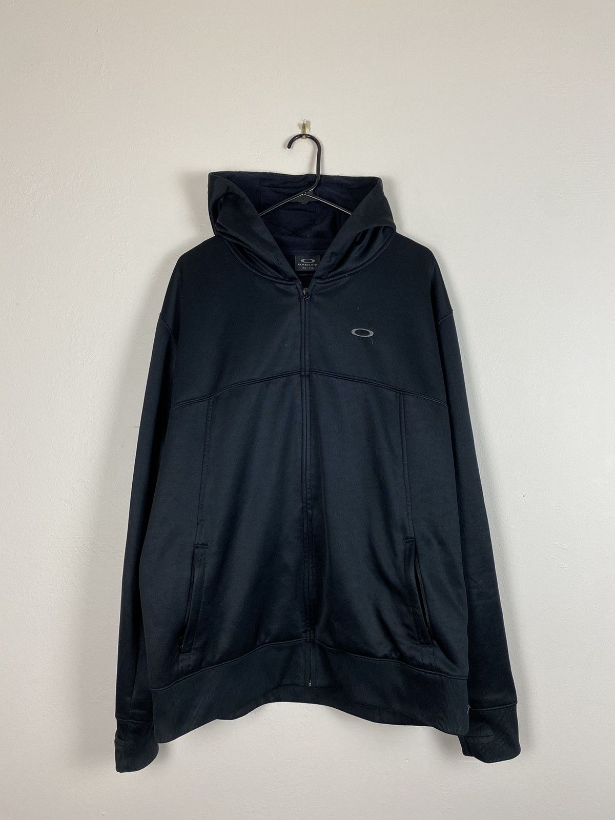 Oakley × Vintage Vintage Oakley Zip Up Hoodie Sweatshirt Jacket Size US XL / EU 56 / 4 - 1 Thumbnail