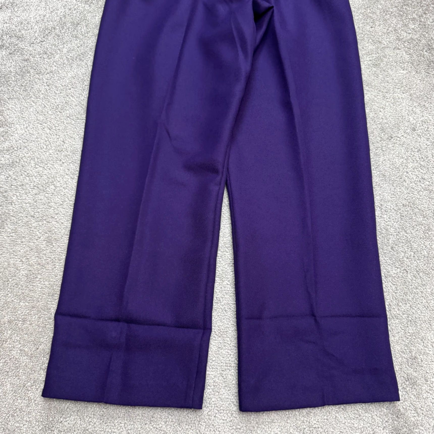 Vintage Alfred Dunner Pants Dress Stretch Elastic Waist Pull On 14 Navy Blue Women Size 36" / US 14 / IT 50 - 4 Thumbnail