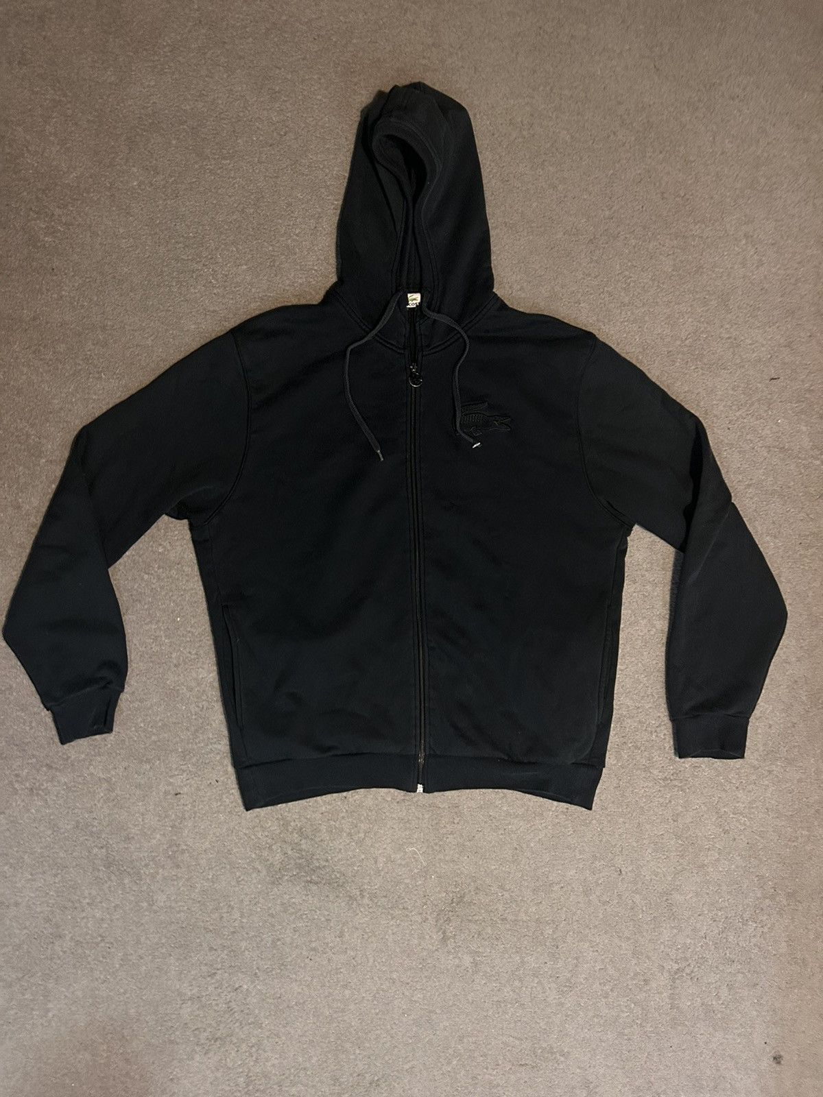 Lacoste × Vintage Vintage Lacoste Zip-Hoodie Size US XL / EU 56 / 4 - 1 Thumbnail