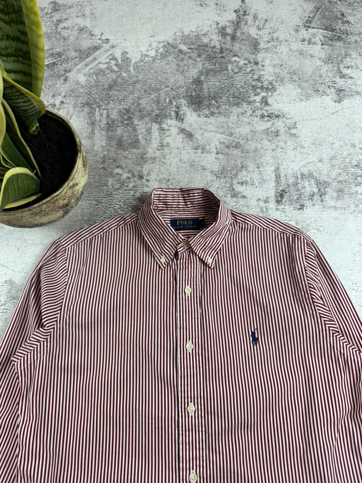 Polo Ralph Lauren Polo Ralph Lauren Cherry Striped Longsleeve Button Shirt Size US S / EU 44-46 / 1 - 6 Thumbnail