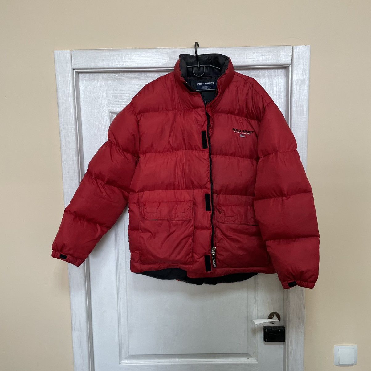 90s Puffer Polo Sport Ralph Lauren Down Jacket bomber old mo
