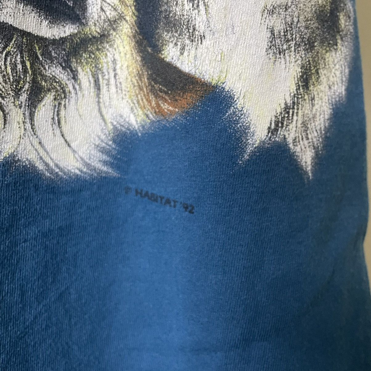 Habitat × Vintage Vintage 1992 Habitat Wolf Double Sided Graphic T Shirt Size US M / EU 48-50 / 2 - 7 Thumbnail