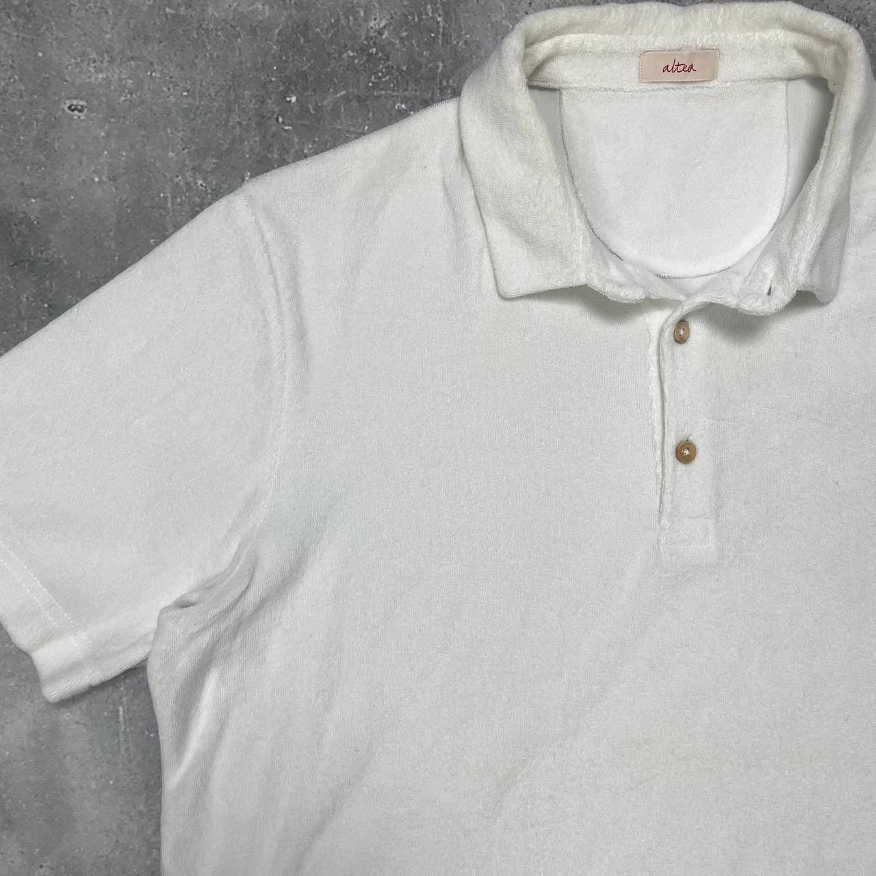 Altea Altea Terry Towelling Polo Shirt White Size L Size US L / EU 52-54 / 3 - 7 Thumbnail