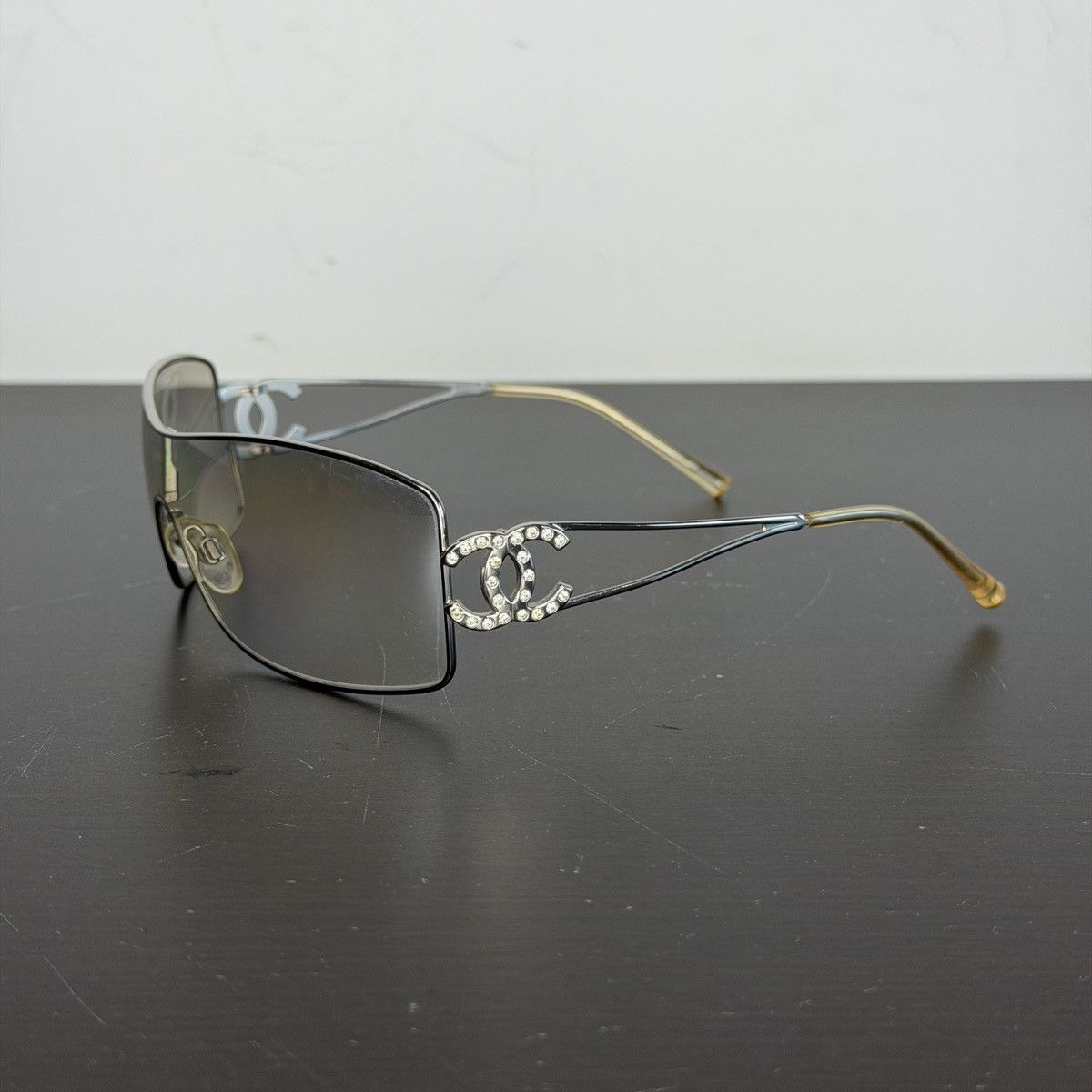 Chanel Sunglasses Rhinestone CC Logo Vintage