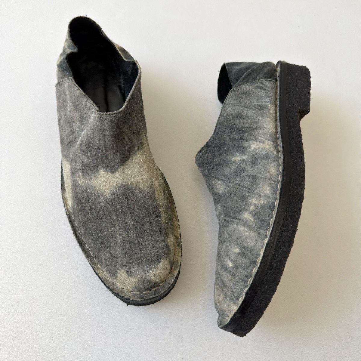Ann Demeulemeester S/S 01 Tie Dye Suede Loafers / Mules Size US 9 / IT 39 - 19 Thumbnail