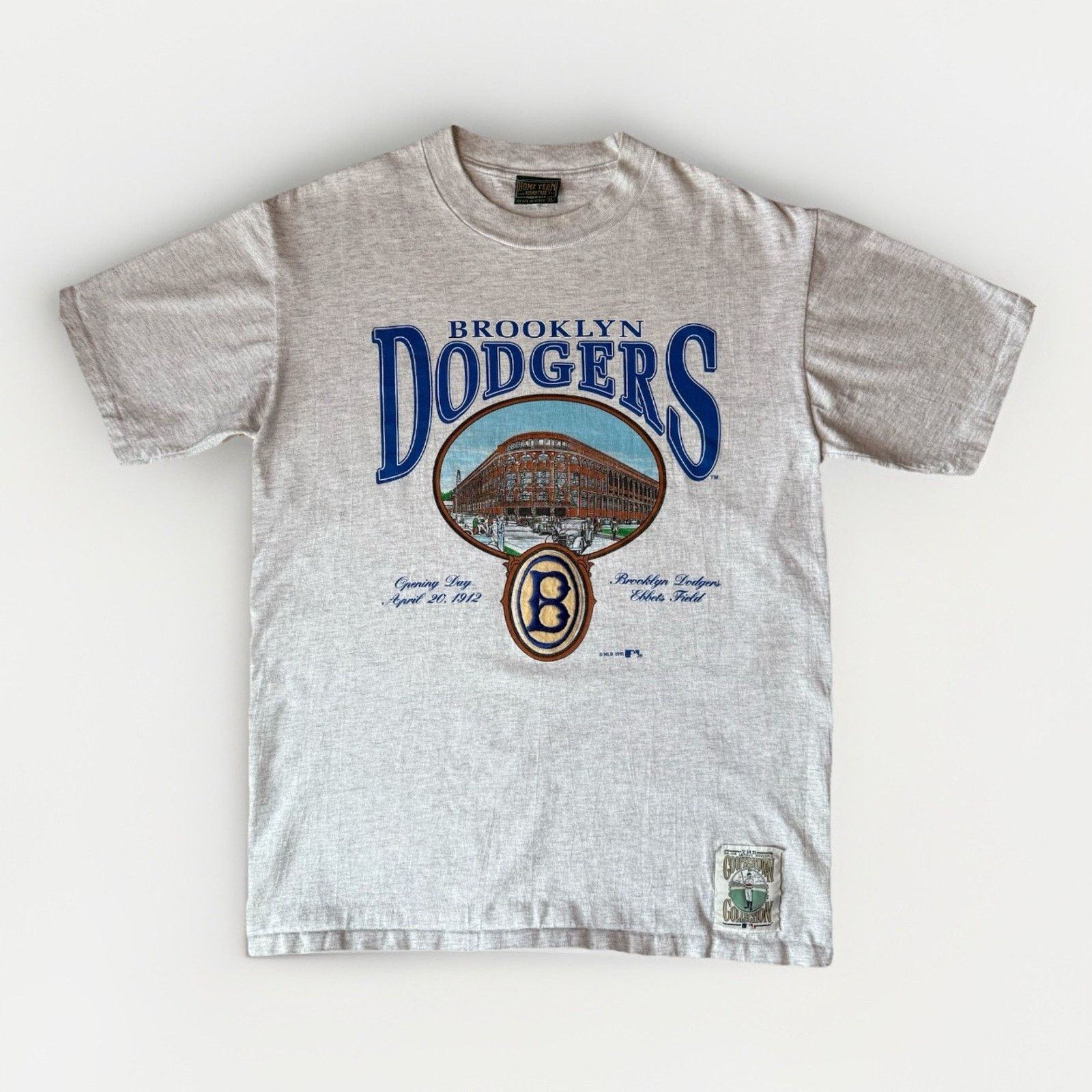 Vintage Vintage Brooklyn Dodgers Shirt XL Gray 90s MLB Baseball Size US XL / EU 56 / 4 - 1 Thumbnail