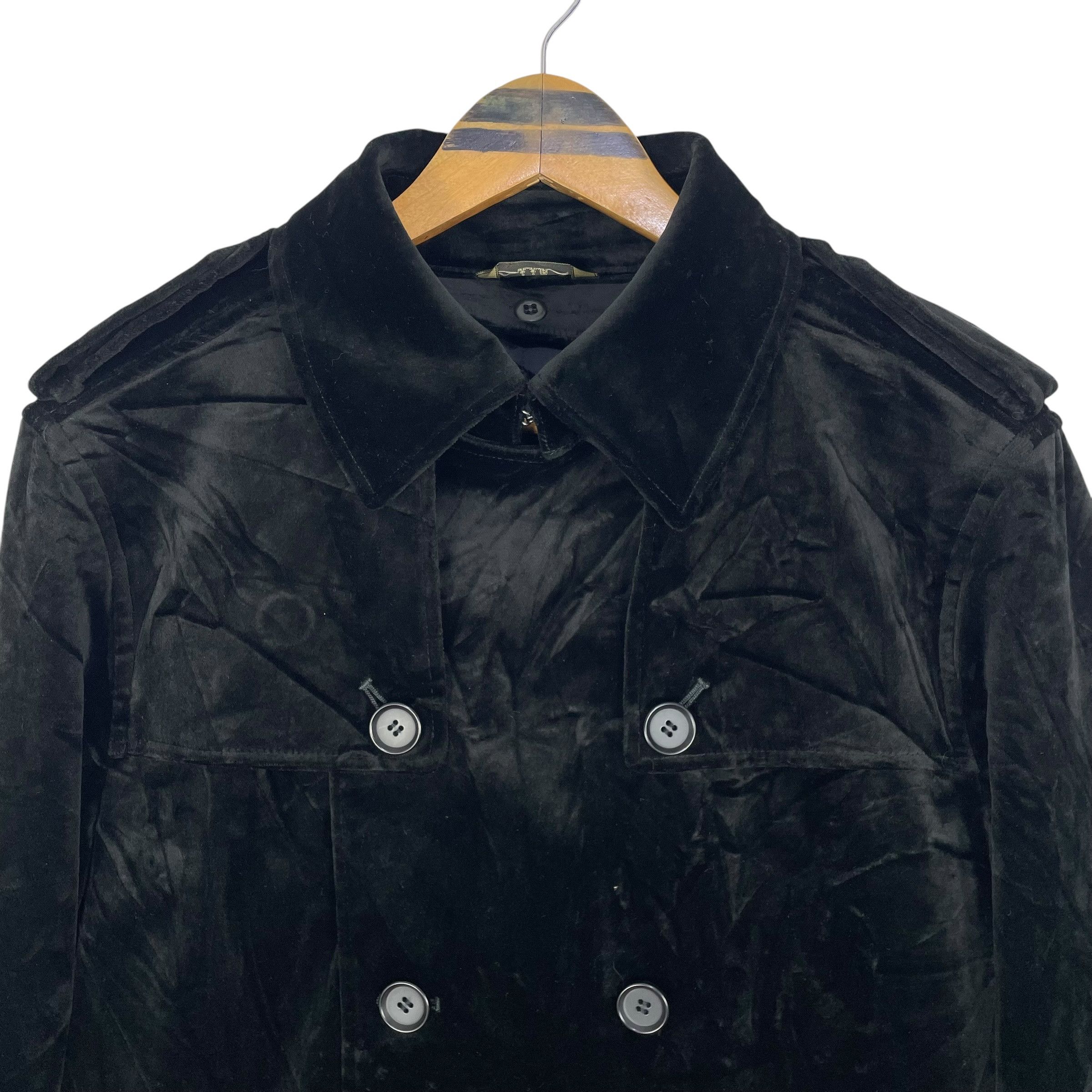Yohji Yamamoto Vintage Yohji Yamamoto X D’Urban A.A.R Velvet Pea Coat Size US M / EU 48-50 / 2 - 6 Thumbnail
