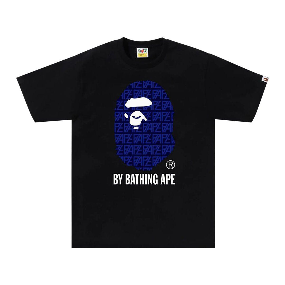 Bape Logo Monogram By Bathing Ape Tee 'Black/Navy' Size US XL / EU 56 / 4 - 1 Preview