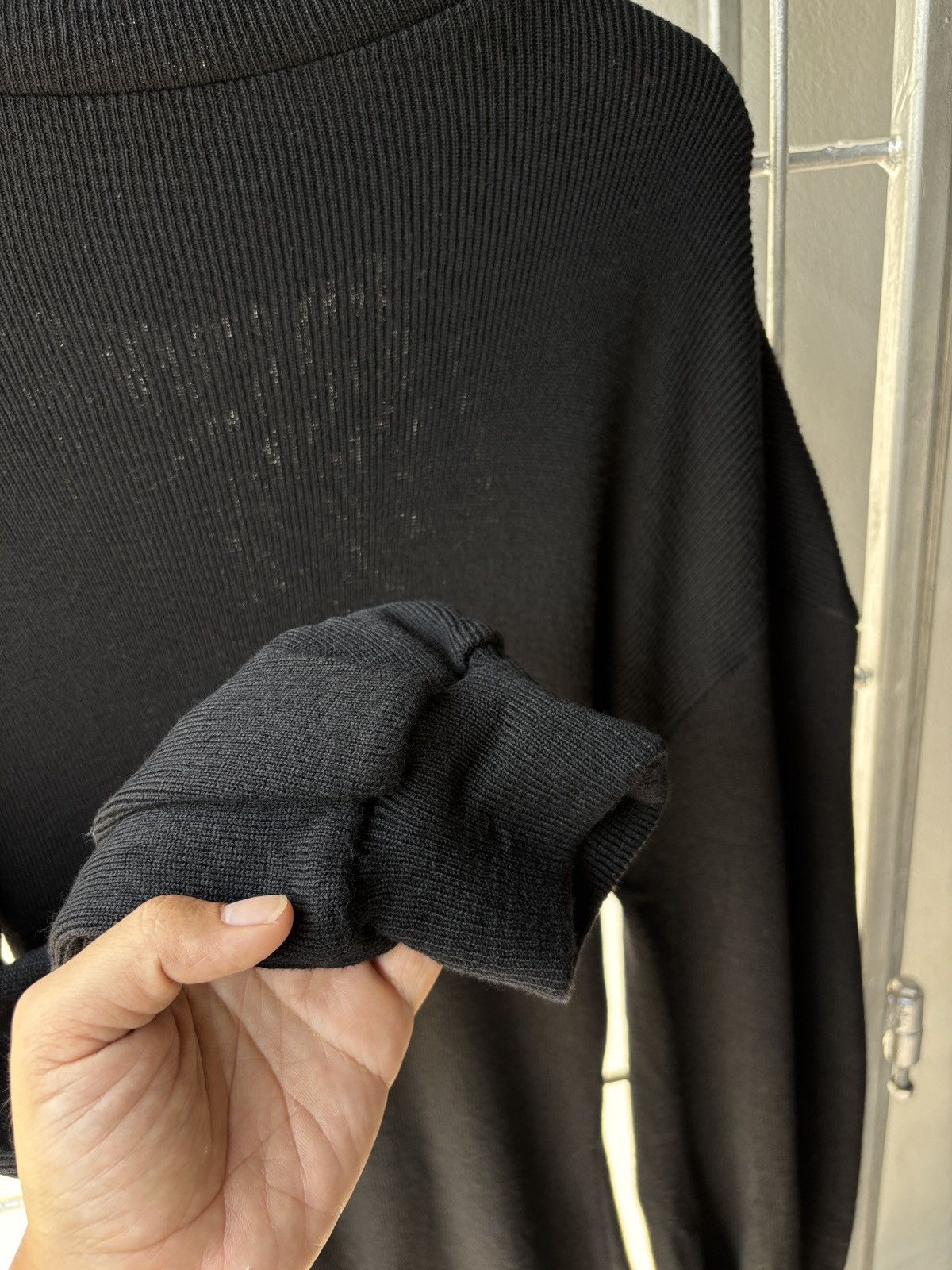 Yohji Yamamoto Yohji Yamamoto 1998 A/W Bishop Sleeves Black Sweater. Size ONE SIZE - 20 Thumbnail
