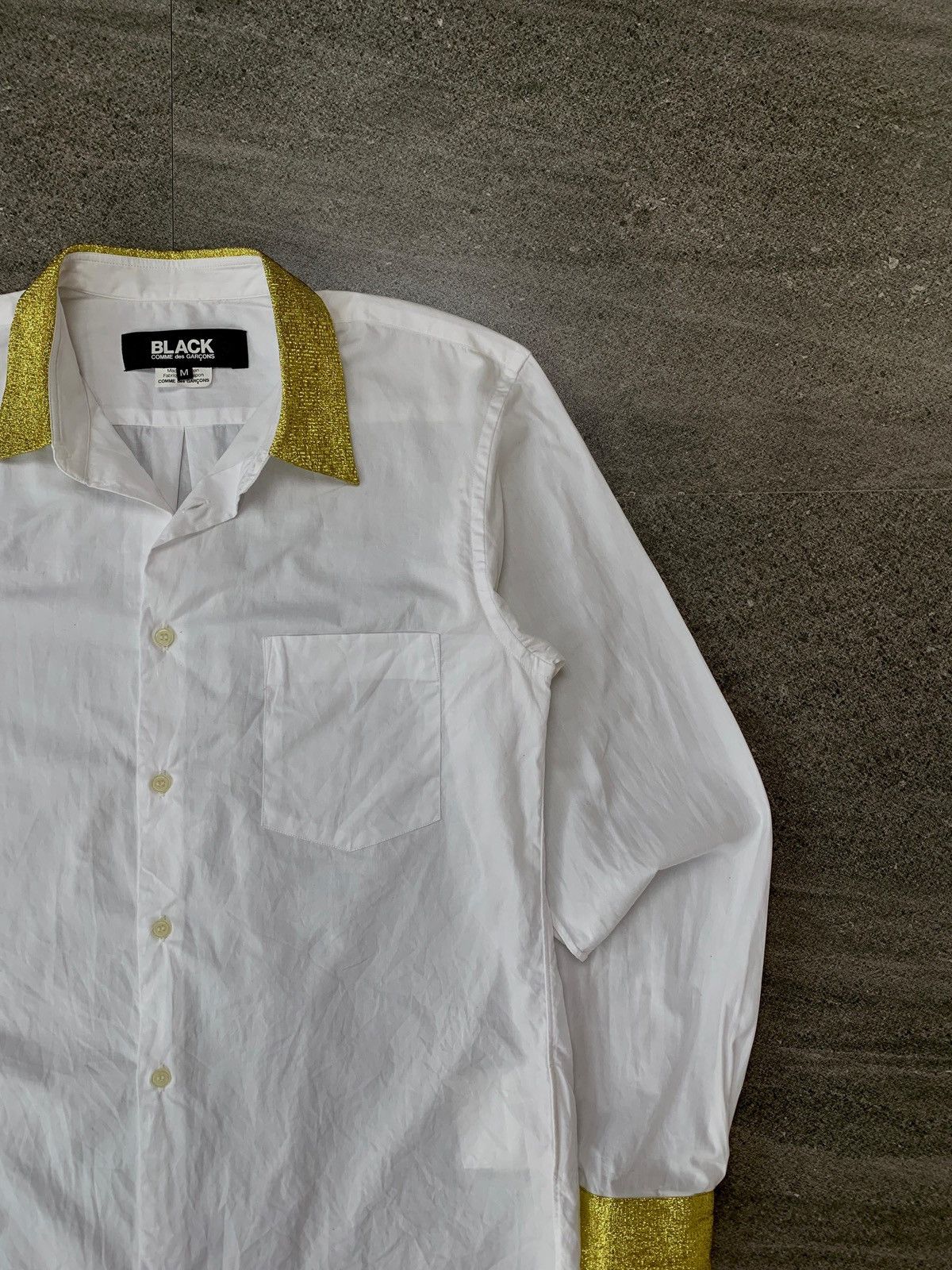 Comme des Garcons Black FREE TAX! Gold Glitter Shirt - Medium Size US M / EU 48-50 / 2 - 3 Thumbnail