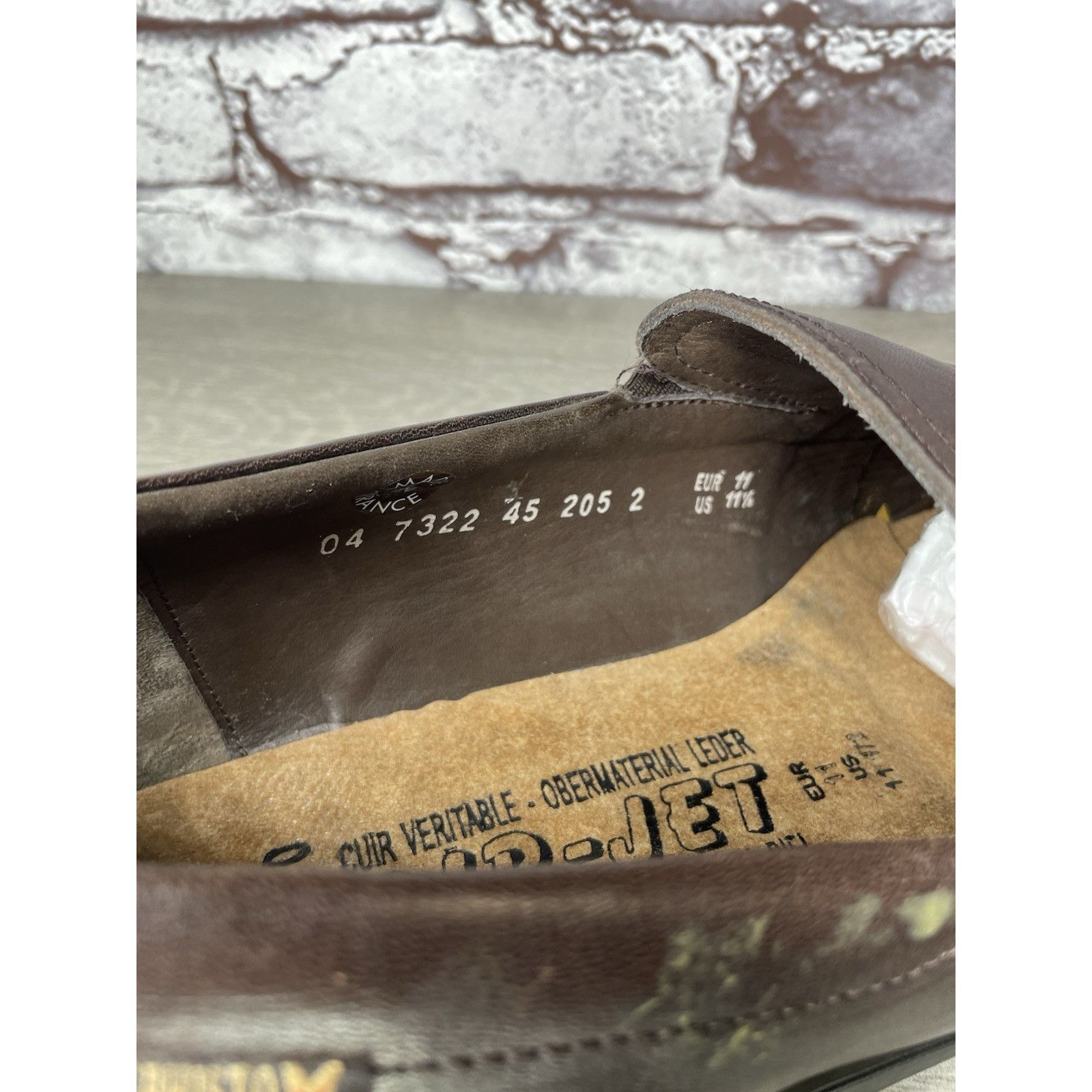 Mephisto Mephisto Brown Leather Loafers Air Jet Insoles Slip On Shoes Size US 11.5 / EU 44-45 - 8 Thumbnail