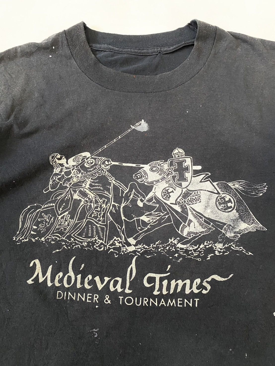 Japanese Brand × Vintage Crazy Vintage 90s Thrashed Faded Graphic T-Shirt Size US L / EU 52-54 / 3 - 2 Thumbnail