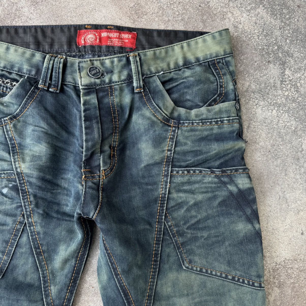 If Six Was Nine Japanese Style Vintage Avant Garde Washed Jeans Size US 32 / EU 48 - 8 Thumbnail