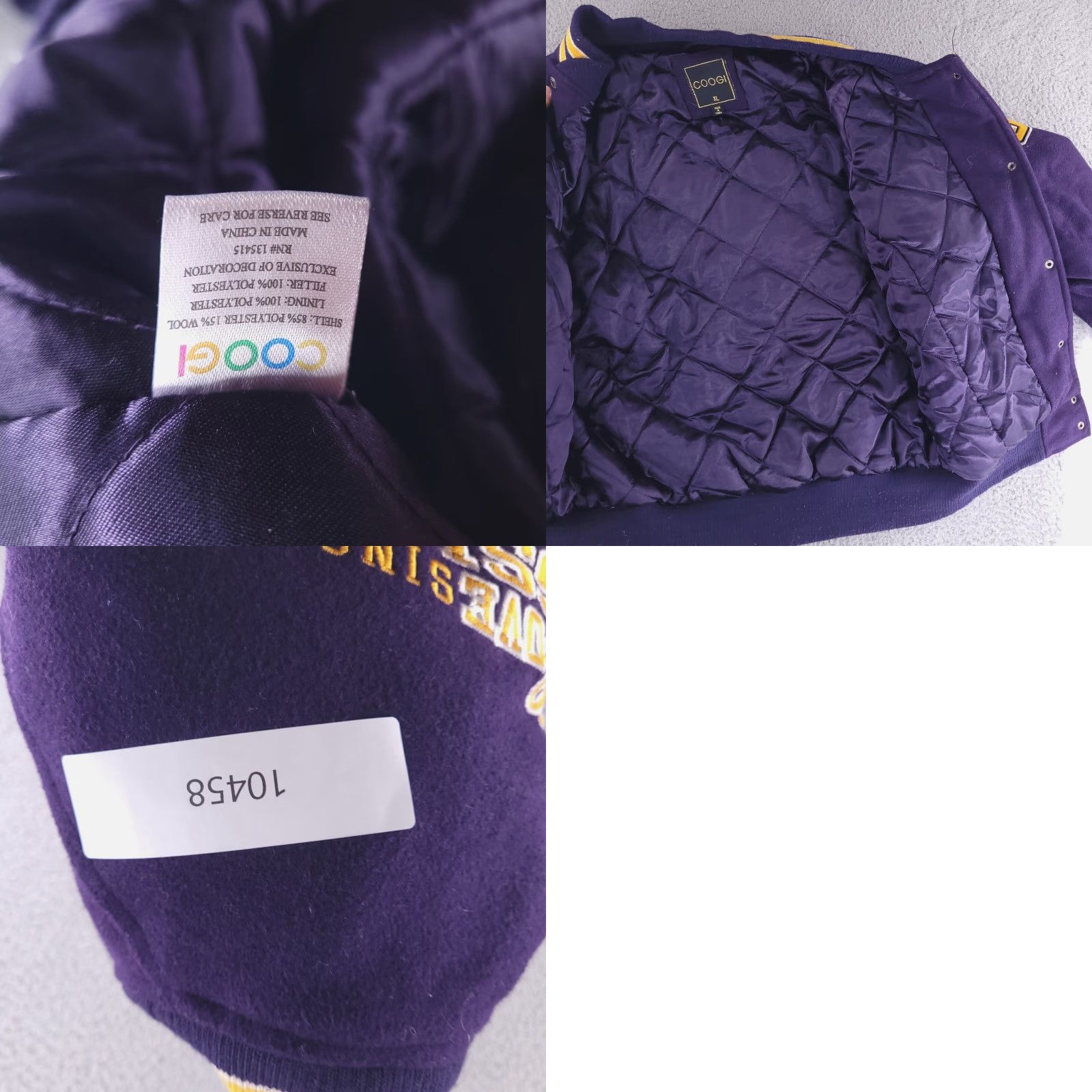 Coogi VINTAGE COOGI Australia Letterman Varsity Jacket Women's XL Streetwear Size XL / US 12-14 / IT 48-50 - 9 Thumbnail