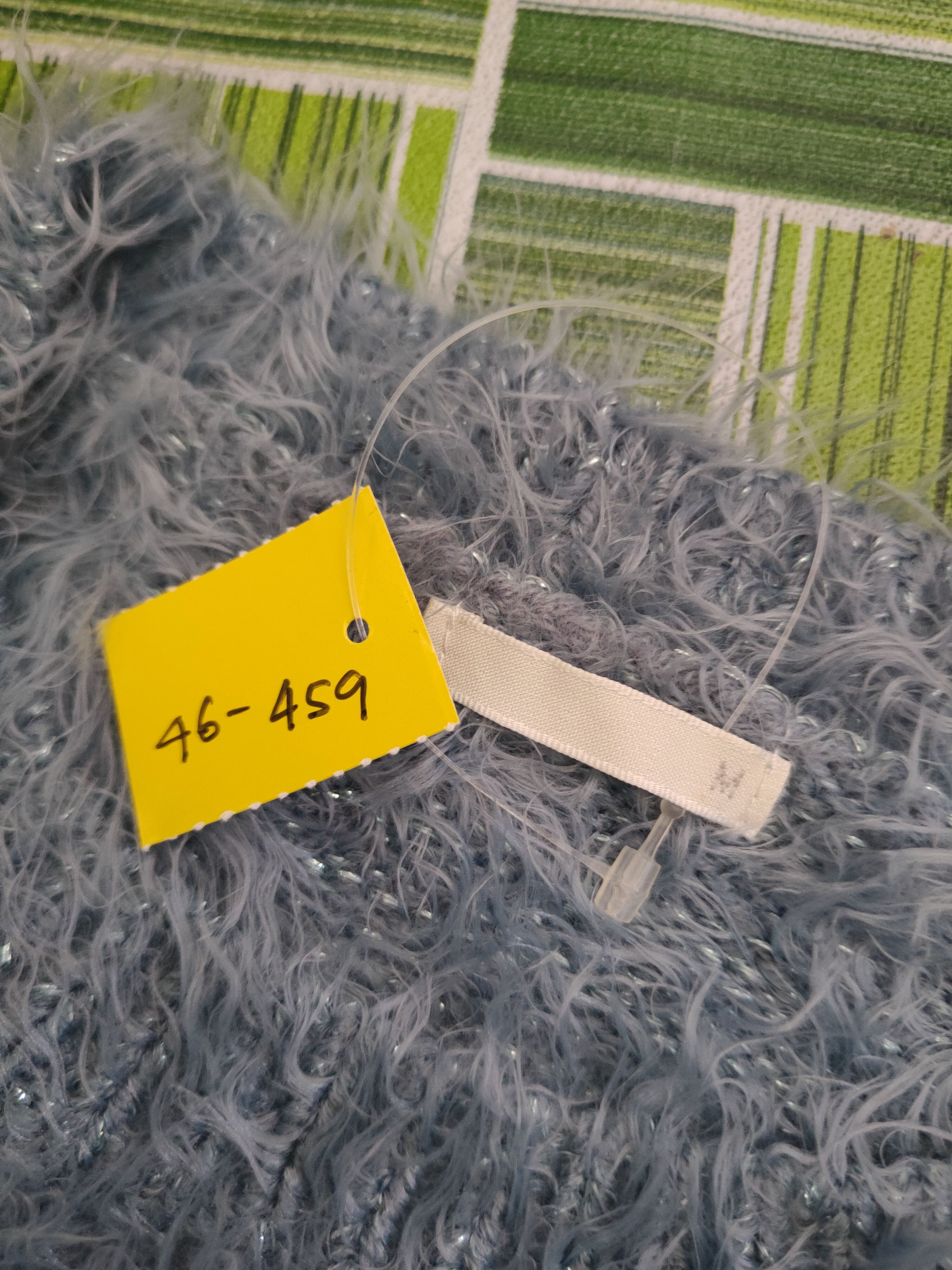 Japanese Brand Dl GU Blue Fur Mohair Knitwear #46-459 Size M / US 6-8 / IT 42-44 - 13 Thumbnail