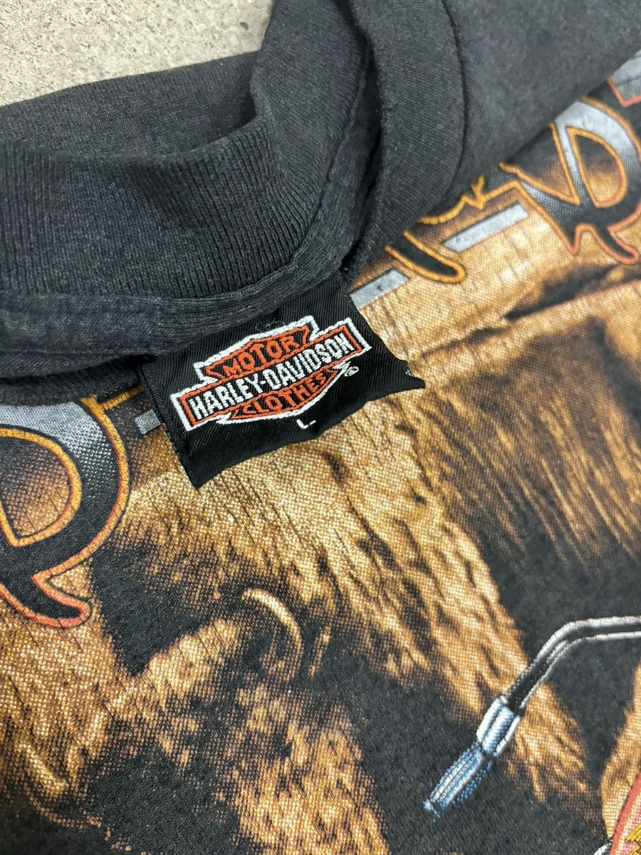 Harley Davidson VINTAGE 90s 3D EMBLEM HARLEY DAVIDSON Size US L / EU 52-54 / 3 - 8 Thumbnail
