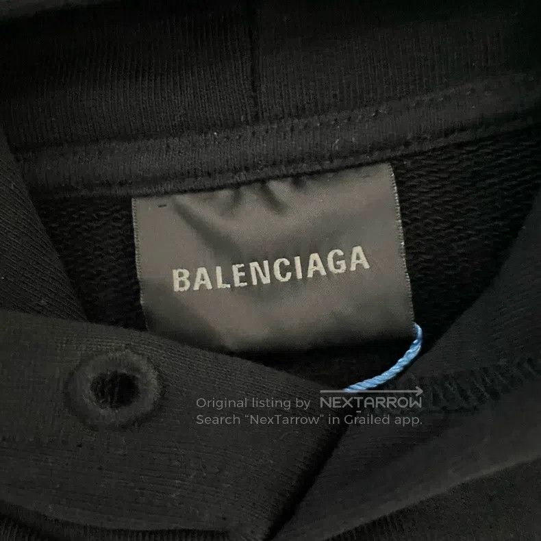 Balenciaga Balenciaga Black Coke Tape Cover Hoodie Size US XS / EU 42 / 0 - 3 Thumbnail