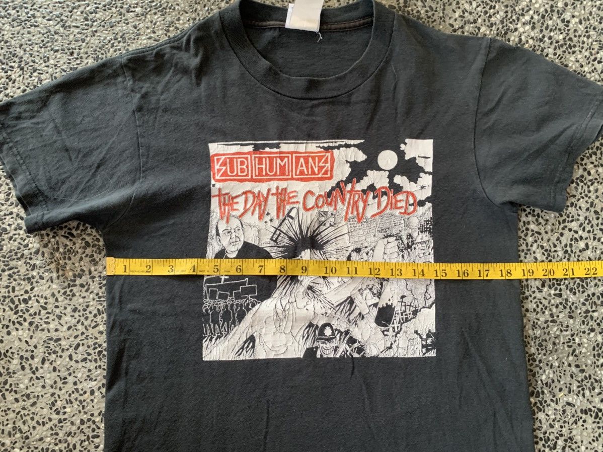 Band Tees Vintage Subhumans Punk Rock Band Cinder Block T shirt Size US M / EU 48-50 / 2 - 8 Thumbnail