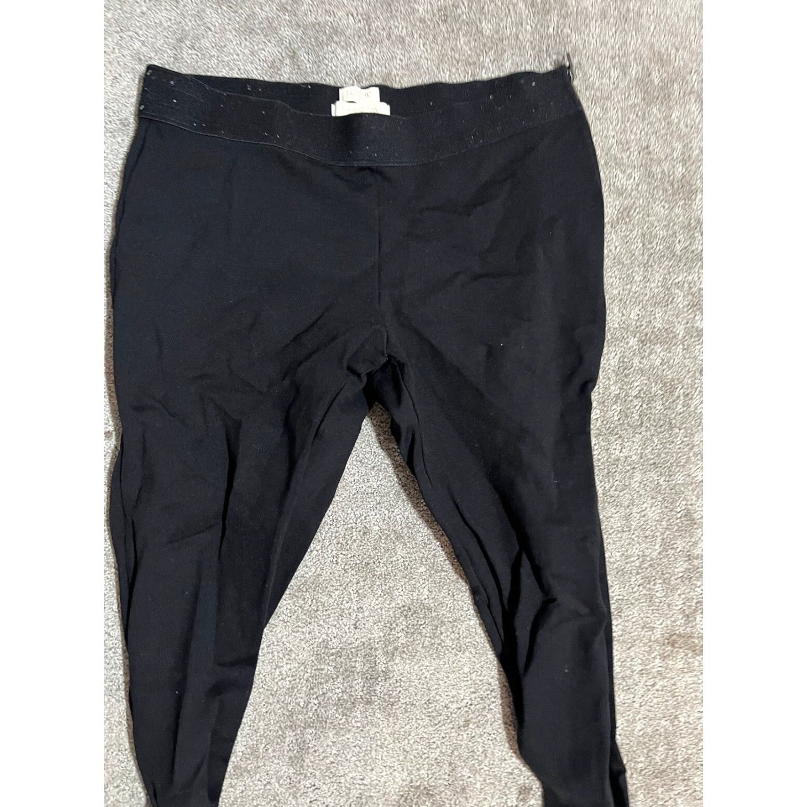 J.Crew J Crew Womens 10 The Gigi Pant Black Ponte Knit Skinny Leg Side Zip Pants Size 32" / US 10 / IT 46 - 2 Thumbnail