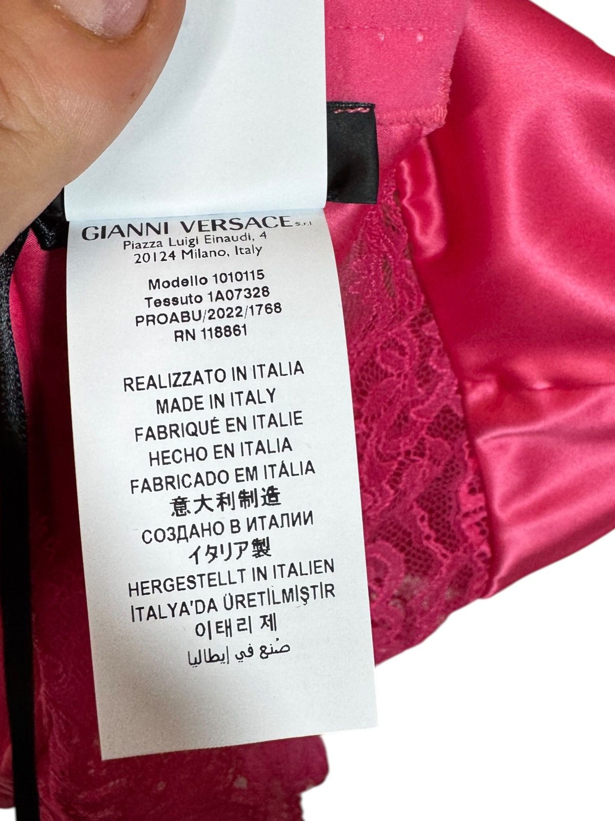 Versace Versace pink lace & satin bra, new with tags Size M / US 6-8 / IT 42-44 - 6 Thumbnail