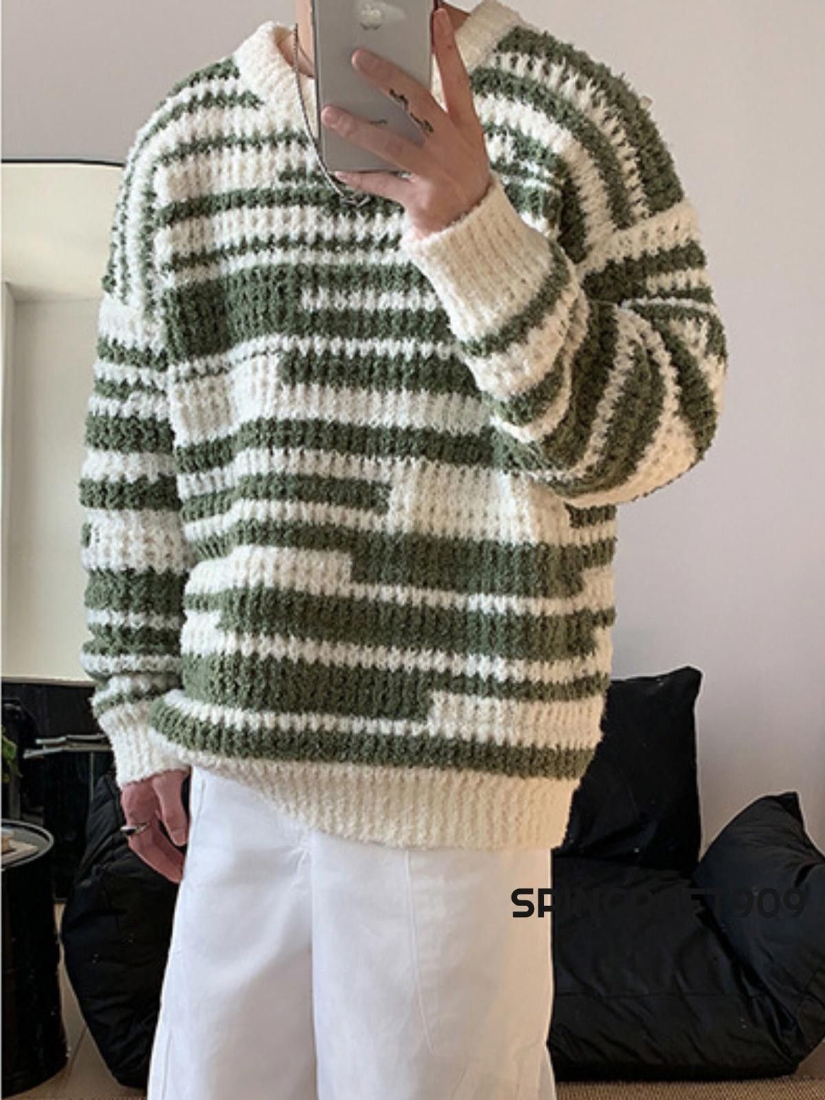 Vintage Patterned Graphic Knit Sweater Size US M / EU 48-50 / 2 - 2 Thumbnail