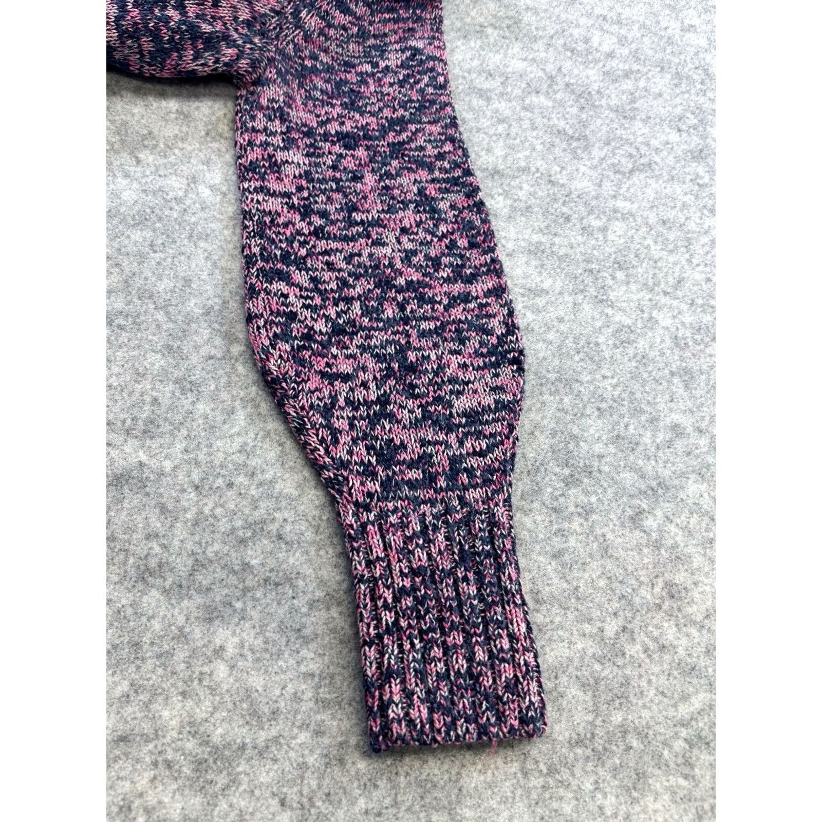 FatFace FatFace Fleur jumper UK12 navy & pink marl Women’s knit Pullover Crew Neck Vgc Size XL / US 12-14 / IT 48-50 - 4 Thumbnail