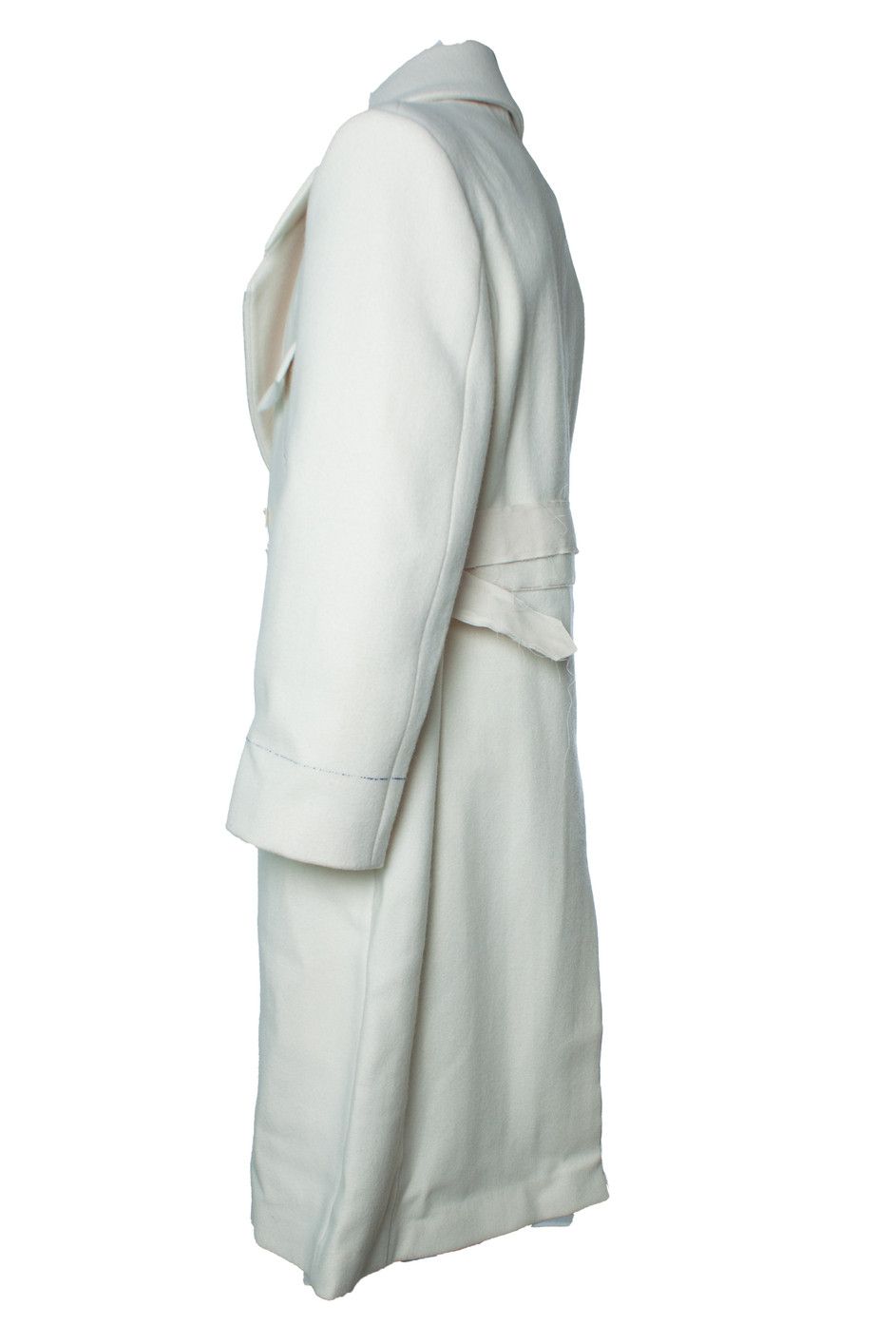 Maison Margiela Maison Martin Margiela, Off white Melton coat Size US M / EU 48-50 / 2 - 2 Thumbnail