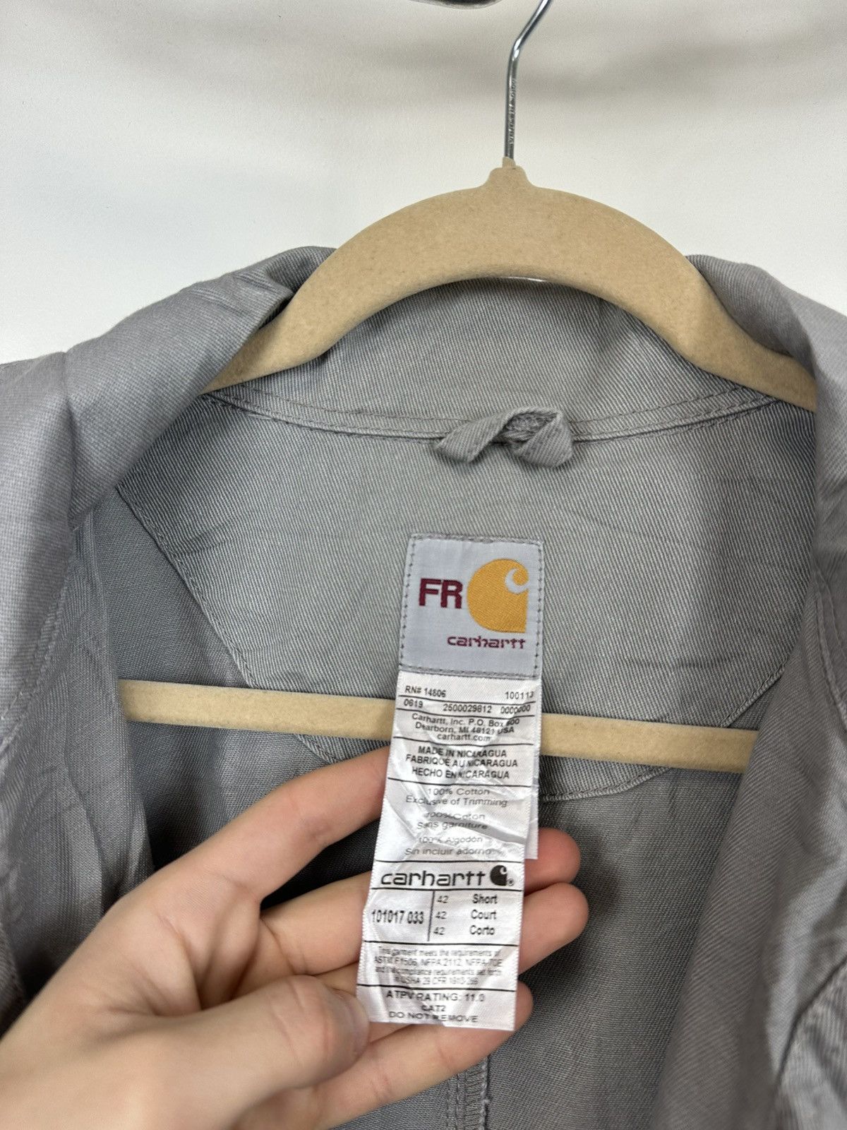 Carhartt Vintage Carhartt Flame Resistant Utility Work Detroit Jacket Size US L / EU 52-54 / 3 - 14 Thumbnail
