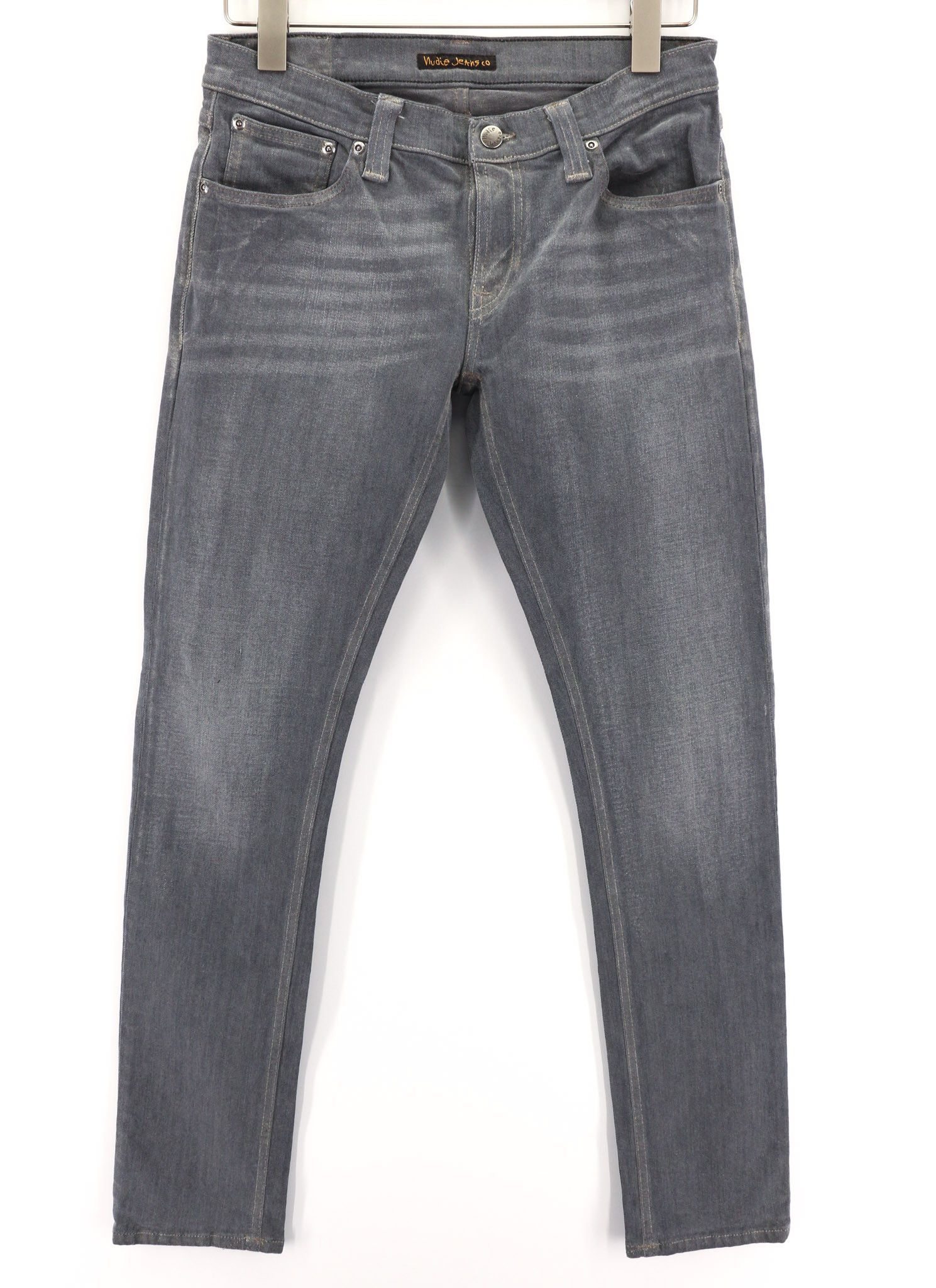 Nudie Jeans TIGHT LONG JOHN W29/L32 Organic Charcoal Denim Fit 80680 Size US 29 - 1 Thumbnail