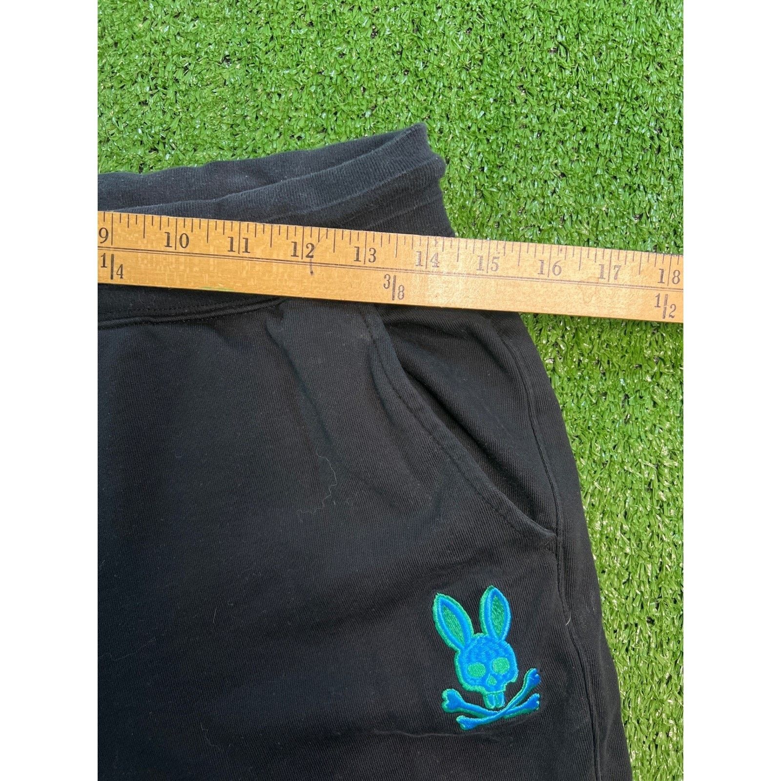Psycho Bunny Psycho Bunny Mens Black Joggers Pants Drawstring Casual SM Size US 32 / EU 48 - 6 Thumbnail