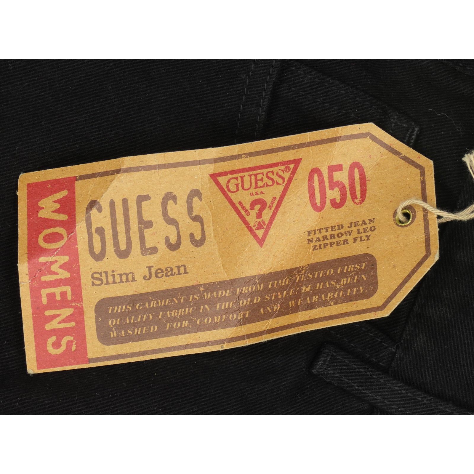 Guess Vintage Guess Slim High Waisted Black Denim Jeans USA 24 Size 24" / US 00 / IT 34 - 8 Thumbnail