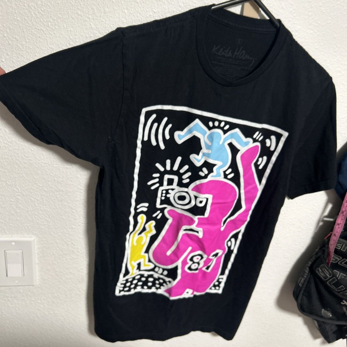 Keith Haring Keith Harring Unisex “Focus On AIDS” Black T-Shirt Size US S / EU 44-46 / 1 - 4 Thumbnail