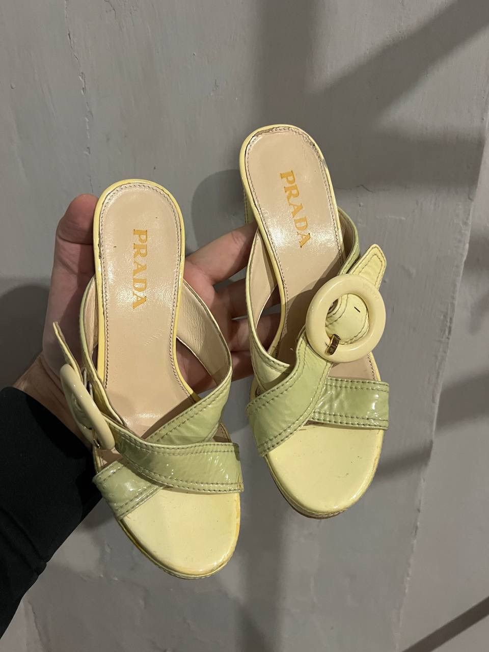 Prada PRADA SANDALS PATERN LEATHER WOMEN VINTAGE HEELS SIZE 35 Size US 5 / IT 35 - 3 Thumbnail