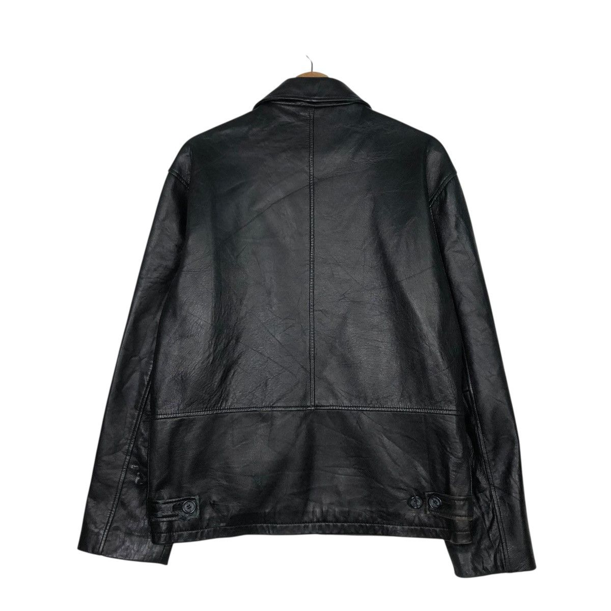 🔥VINTAGE SOFT LEATHER JACKET BANANA REPUBLIC ISSEY MIYAKE