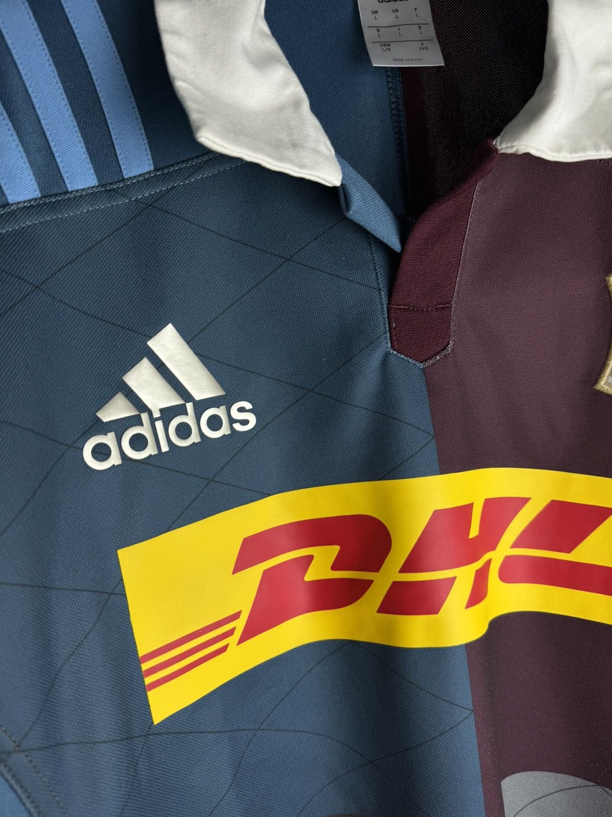 Adidas 2016-17 Harlequins Rugby Adidas 150th Anniversary Home Shirt Size US L / EU 52-54 / 3 - 3 Thumbnail