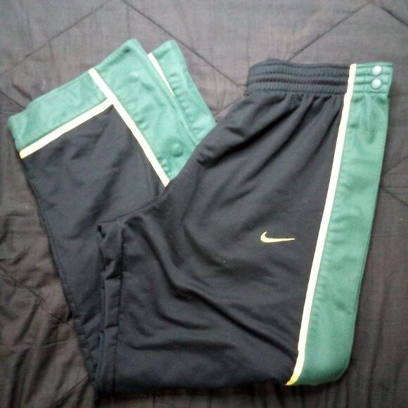 NCAA × Nike × Vintage Vintage Nike Oregon Ducks Snap Sweat Pants Joggers Trainers Size US 32 / EU 48 - 1 Thumbnail