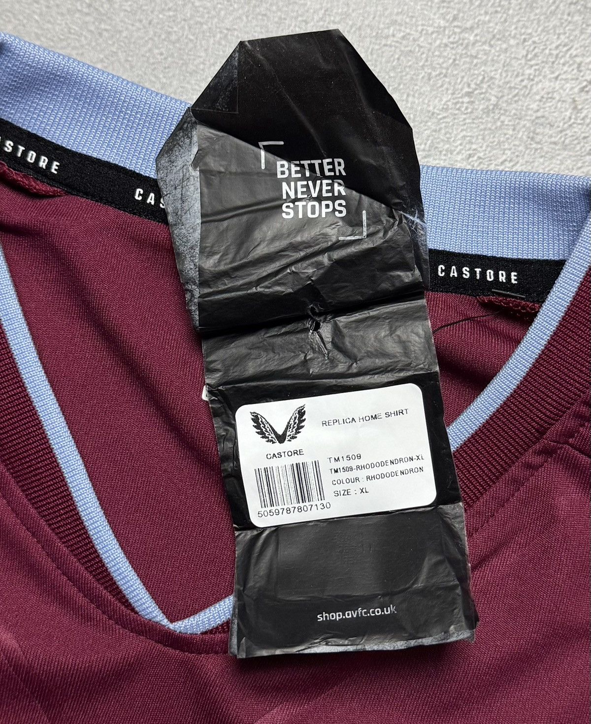 Castore Aston Villa 2022 2023 Home Shirt Soccer Jersey Castore Size US XL / EU 56 / 4 - 15 Thumbnail