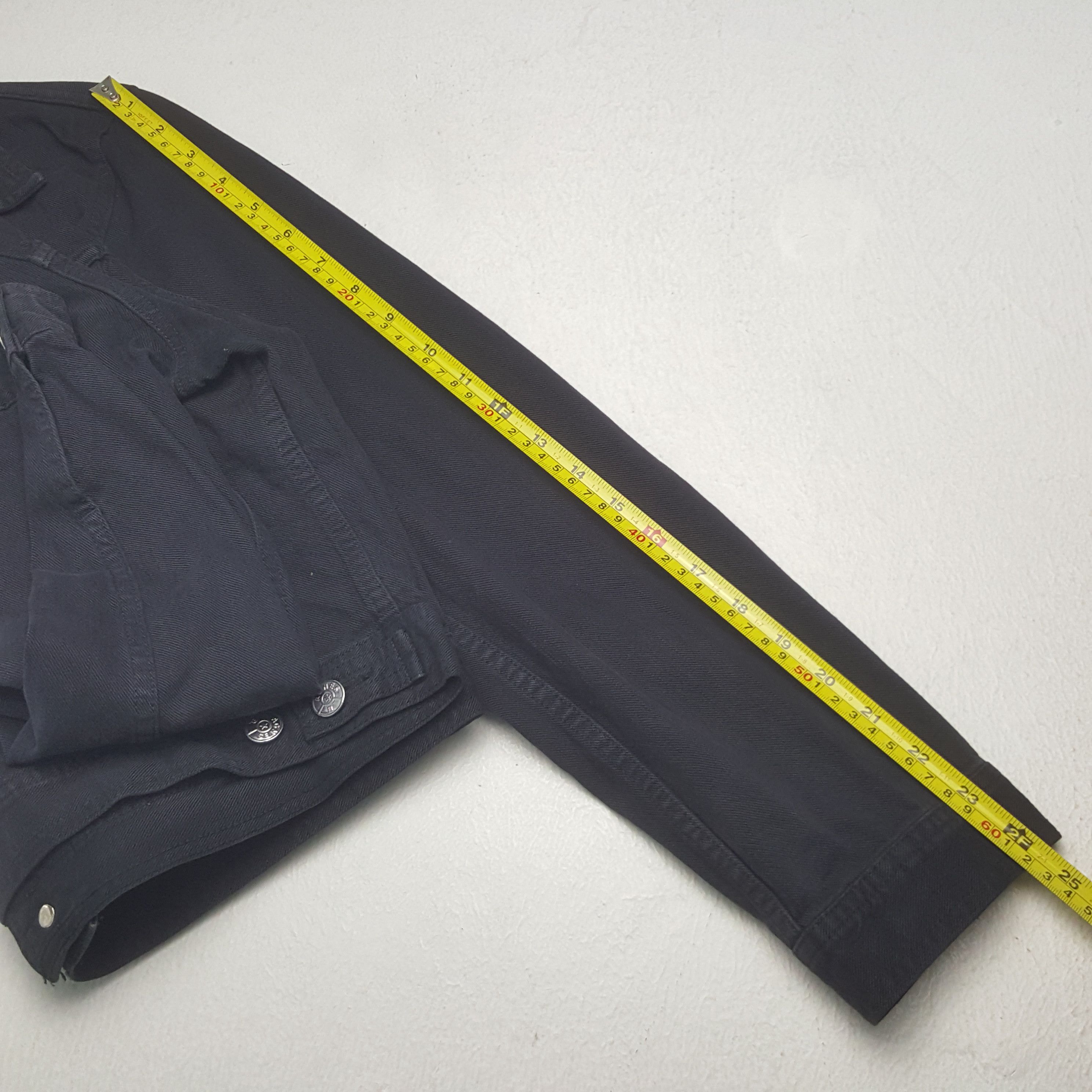 agnes b. Vintage Agnes b. Designer Crop Denim Jacket RR6 Size US S / EU 44-46 / 1 - 6 Thumbnail