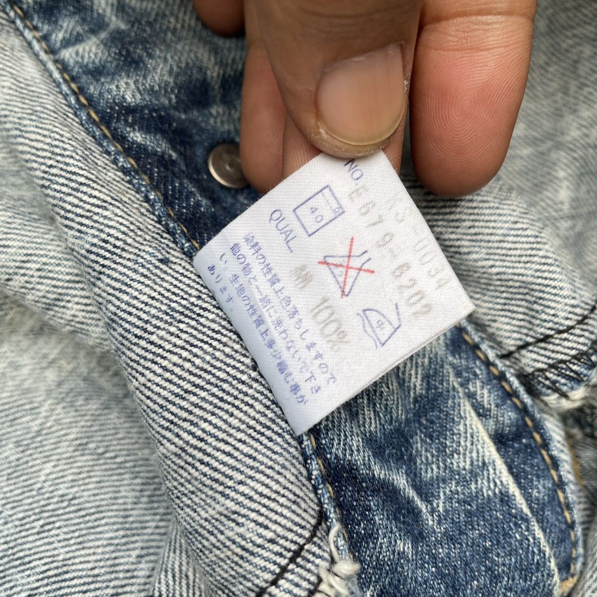 Vintage 💥Vintage Edwin Stone Wash Acid Wash Trucker Denim Jacket Size US M / EU 48-50 / 2 - 13 Thumbnail